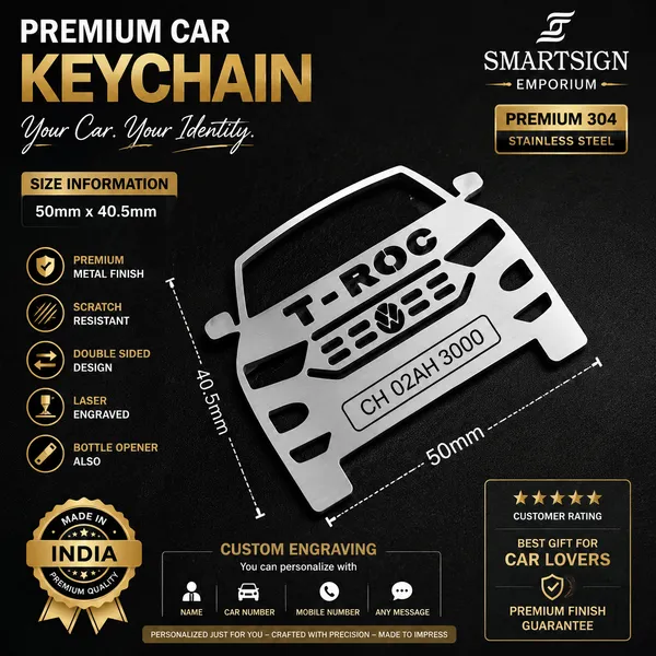 Volkswagen_T-Roc_Model_Car_Key_Chain