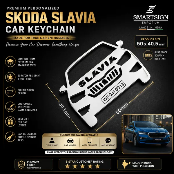 Skoda_Slavia_Model_Car_Key_Chain