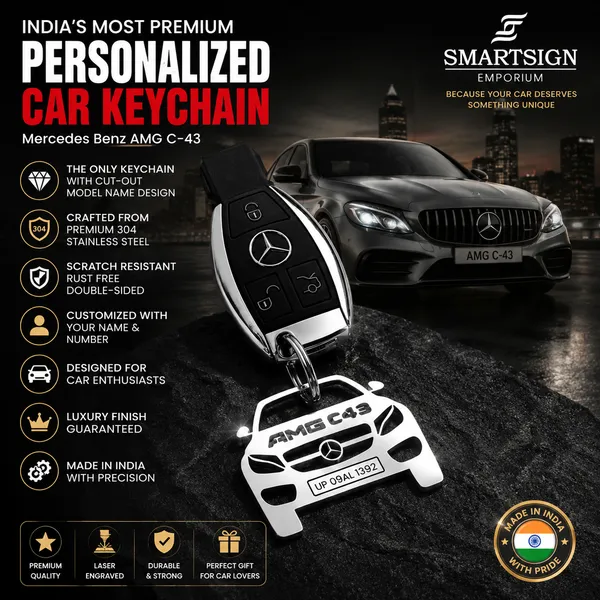 Mercedes_Benz_Amg_C43_Model_Car_Keychain