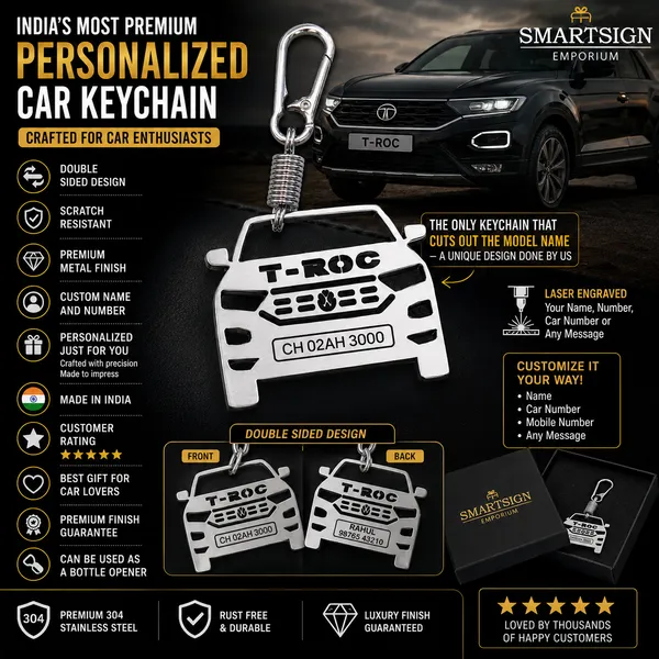 Volkswagen_T-Roc_Model_Car_Key_Chain