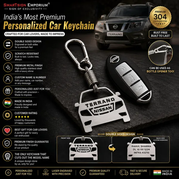 Nissan_Terrano_Model_Car_Key_Chain