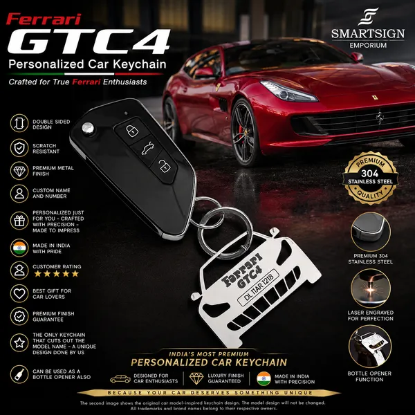 Ferrari_Gtc4_Model_Car_Key_Chain
