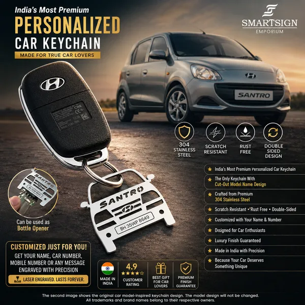 Hyundai_Santro_Car_Key_Chain