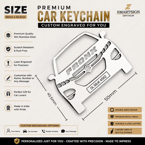 Maruti_Suzuki_Fronx_Model_Car_Key_Chain