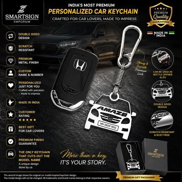 Honda_Amaze_Model_Car_Key_Chain