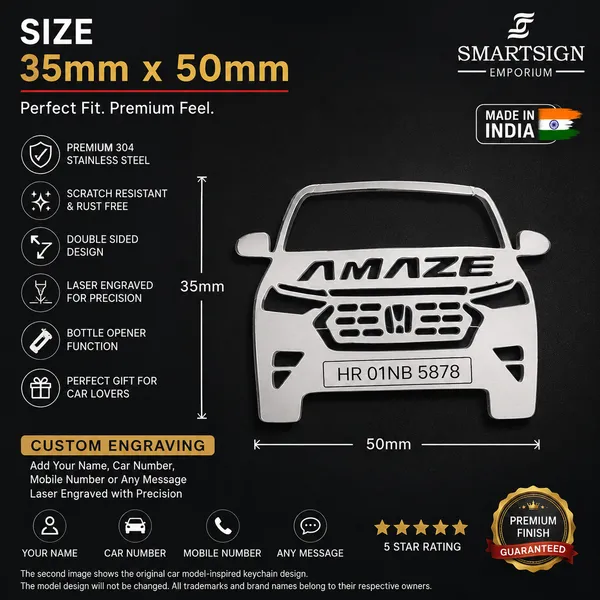 Honda_Amaze_2025_Car_Key_Chain