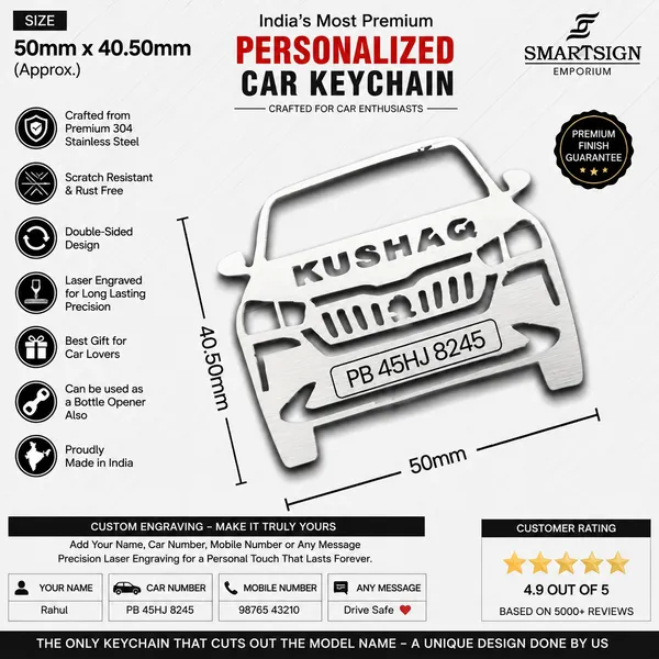 Skoda_Kushaq_Model_Car_Key_Chain
