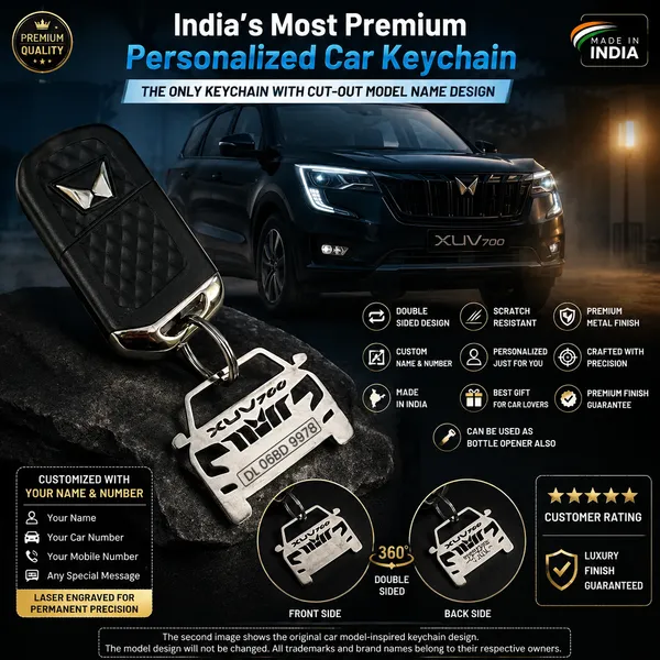 Mahindra_Xuv700_Model_Car_Key_Chain