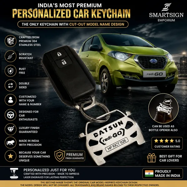 Datsun_Redi_Go_Model_Car_Key_Chain