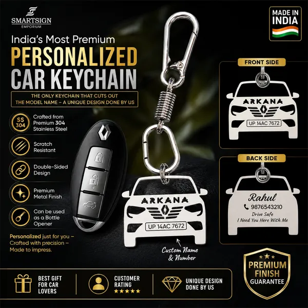 Renault_Arkana_Model_Car_Key_Chain
