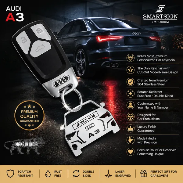 Audi_A3_Model_Car_Key_Chain