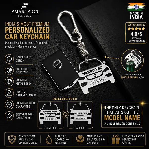 Volvo_V60_Model_Car_Key_Chain