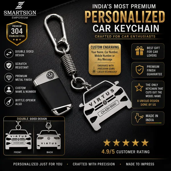 Volkswagen_Virtus_Model_Car_Key_Chain