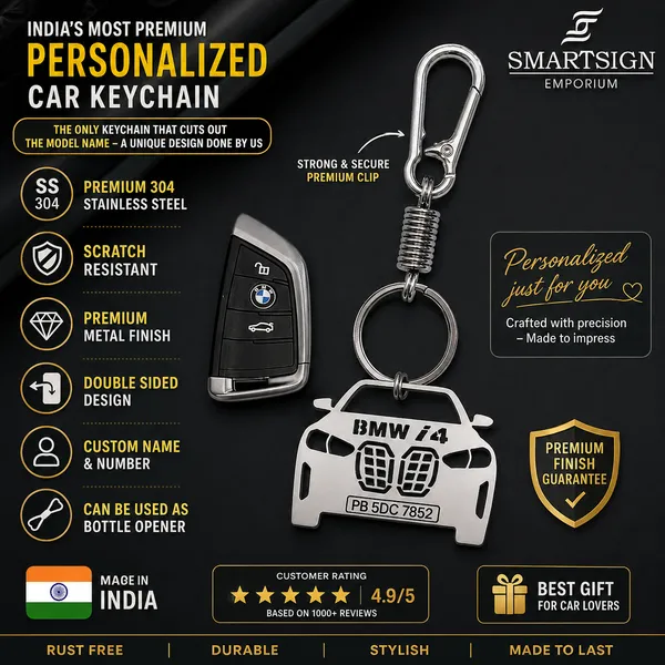 Bmw_I4_Model_Car_Key_Chain