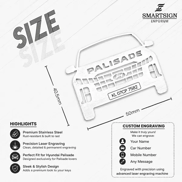 Hyundai_Palisade_Model_Car_Key_Chain
