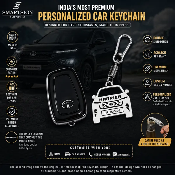 Tata_Harrier_2023_Model_Car_Key_Chain