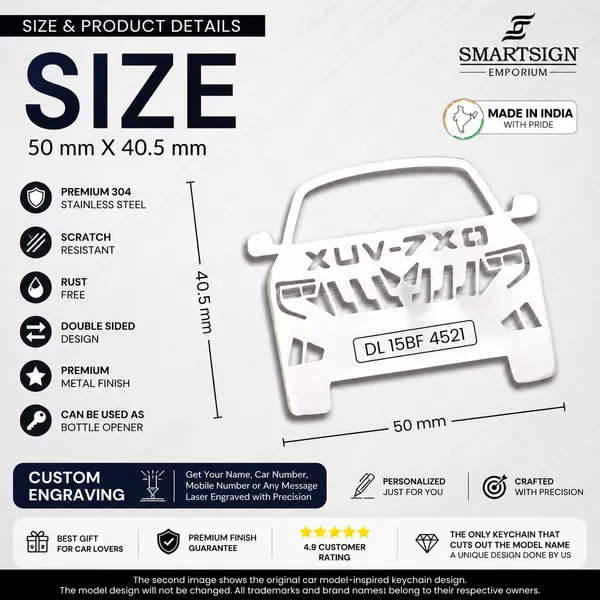 Mahindra_Xuv_7Xo_Car_Key_Chain