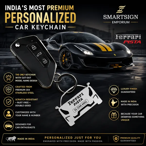 Ferrari_Pista_Model_Car_Key_Chain