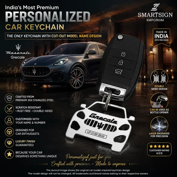 Maserati_Grecale_Model_Car_Key_Chain