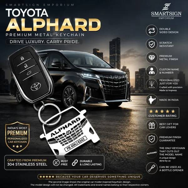 Toyota_Alphard_Model_Car_Key_Chain