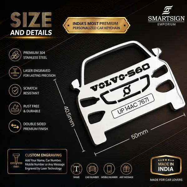 Volvo_S60_Model_Car_Key_Chain
