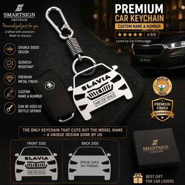 Skoda_Slavia_Model_Car_Key_Chain