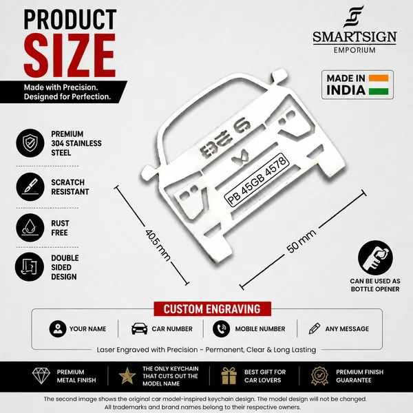Mahindra_Be_6_Model_Car_Key_Chain