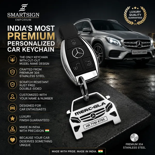 Mercedes_Benz_Gla_2017-2020_Car_Key_Chain