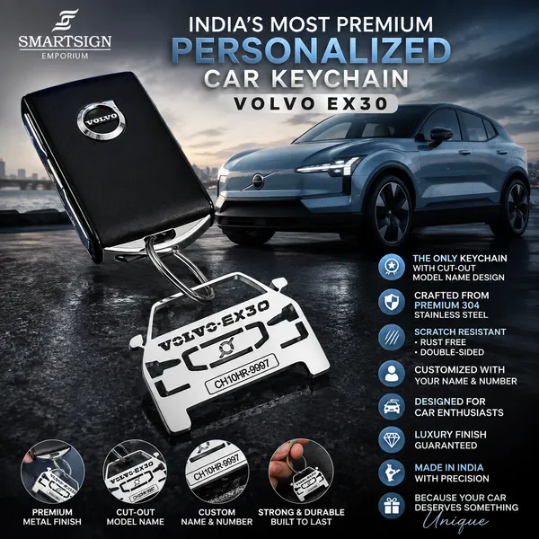 Volvo_Ex30_Model_Car_Key_Chain