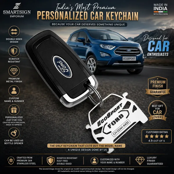 Ford_Ecosport_Model_Car_Key_Chain