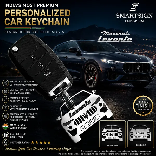 Maserati_Levante_Model_Car_Key_Chain