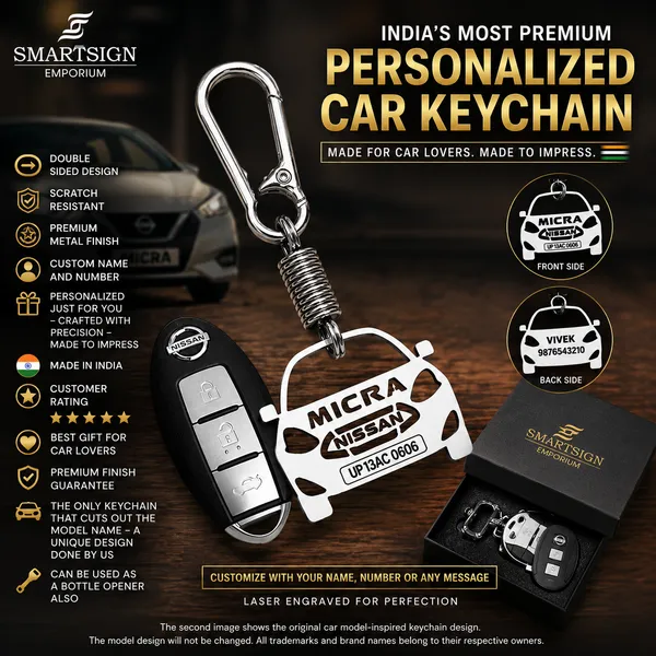 Nissan_Micra_Model_Car_Key_Chain