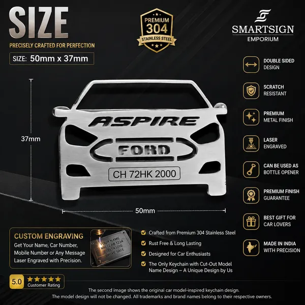 Ford_Aspire_Model_Car_Key_Chain