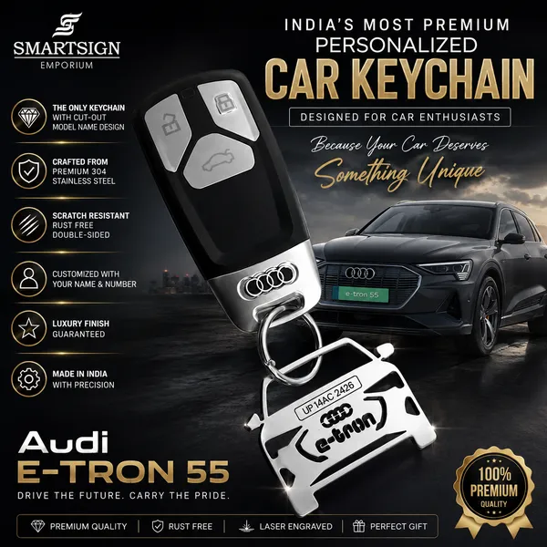 Audi_E-Tron_Model_Car_Key_Chain