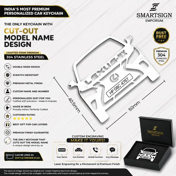 Lexus_Nx_Model_Car_Key_Chain