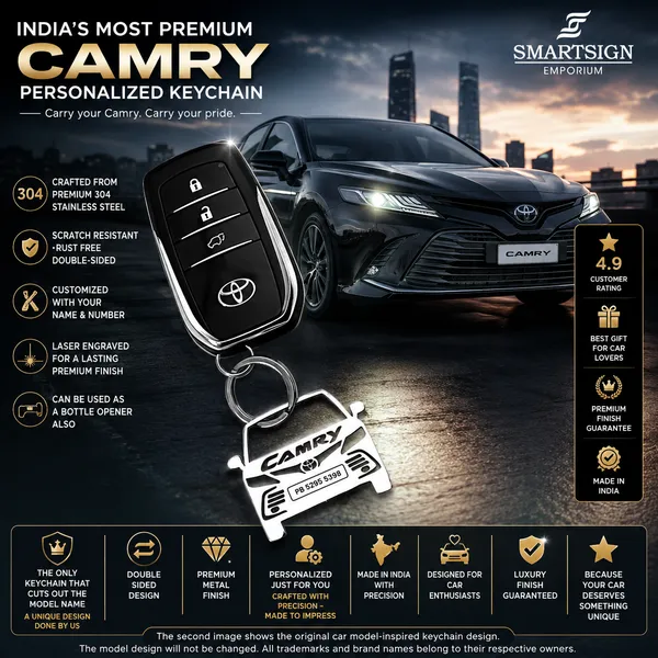 Toyota_Camry_2018-2024_Car_Key_Chain