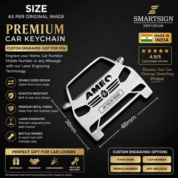 Volkswagen_Ameo_Model_Car_Keychain