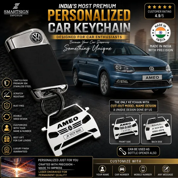 Volkswagen_Ameo_Model_Car_Keychain
