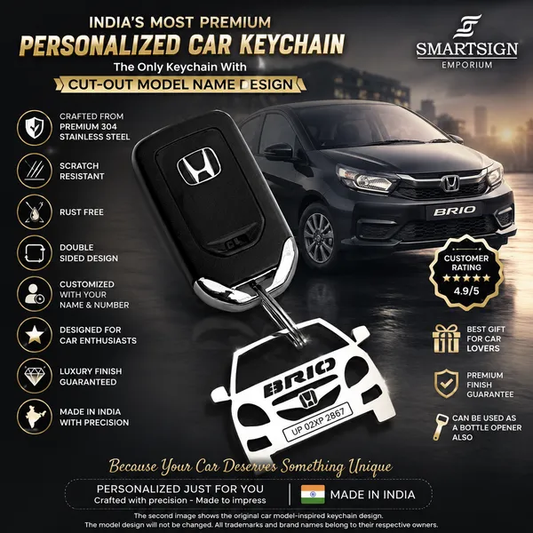 Honda_Brio_Model_Car_Key_Chain