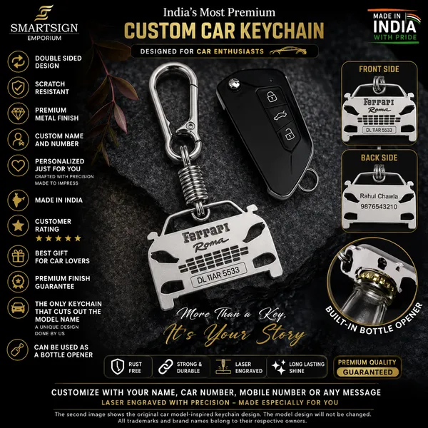Ferrari_Roma_Model_Car_Key_Chain