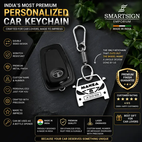 Tata_Manza_Model_Car_Keychain