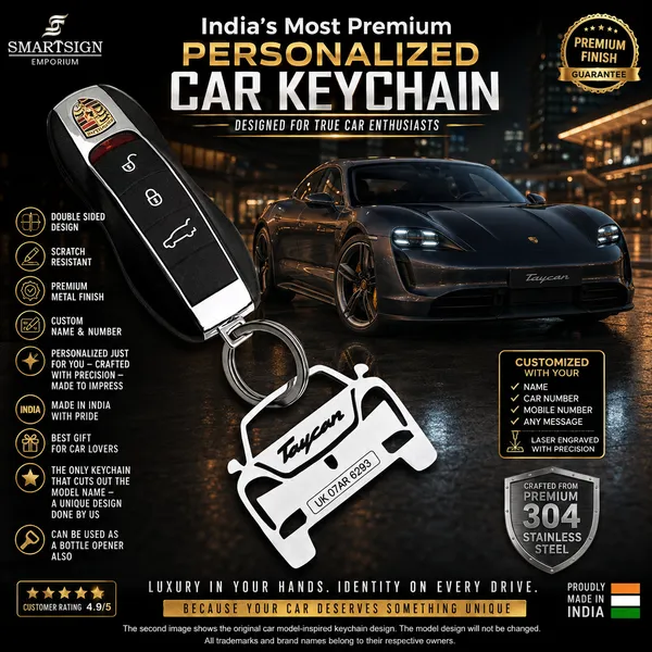 Porsche_Taycan_Model_Car_Key_Chain