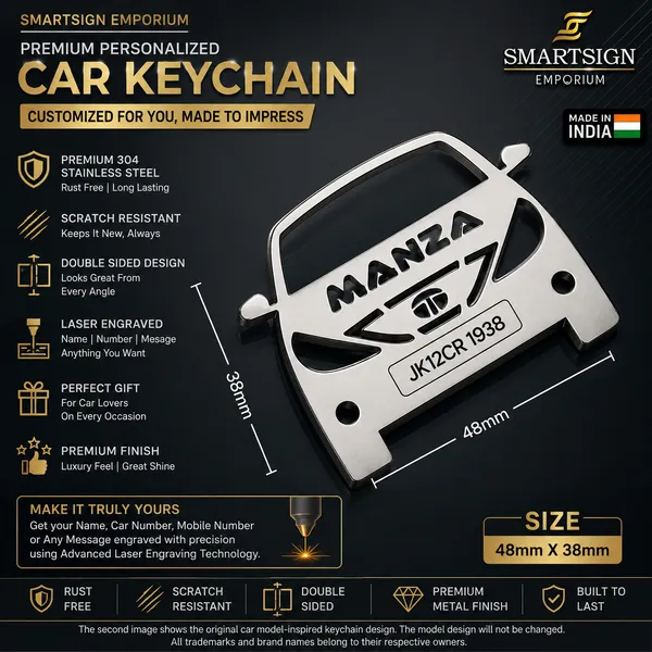 Tata_Manza_Model_Car_Key_Chain