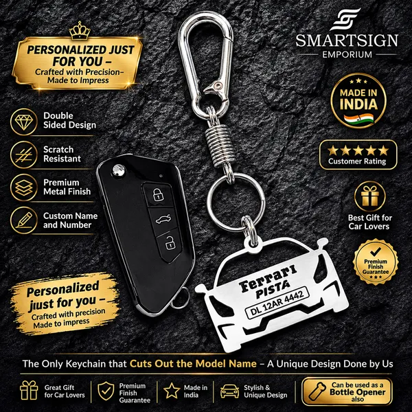 Ferrari_Pista_Model_Car_Key_Chain
