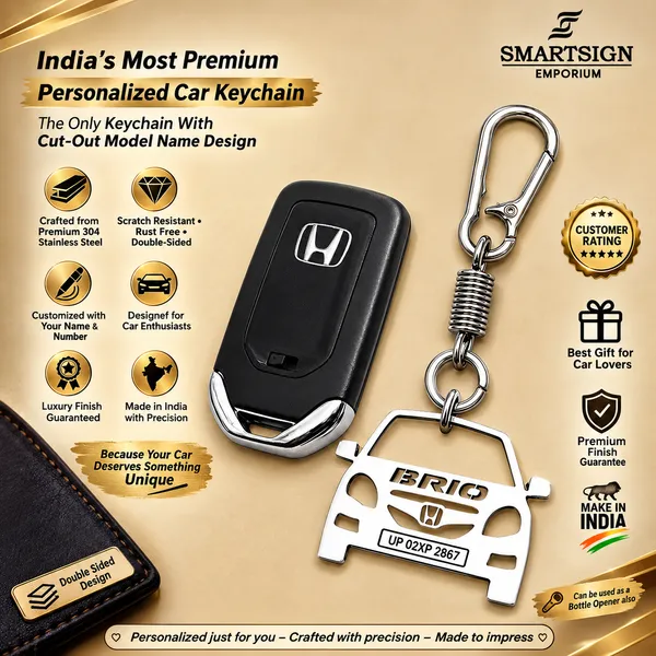 Honda_Brio_Model_Car_Key_Chain