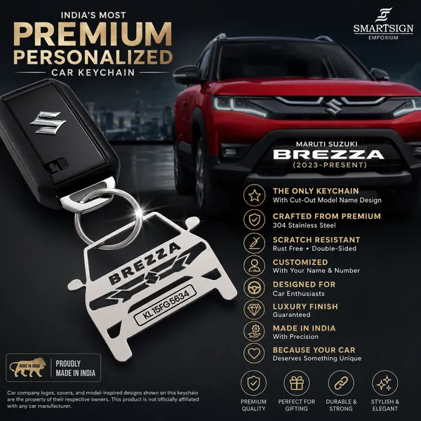Maruti_Suzuki_Brezza_2023_Car_Key_Chain
