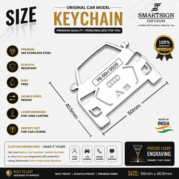 Audi_A6_Model_Car_Key_Chain