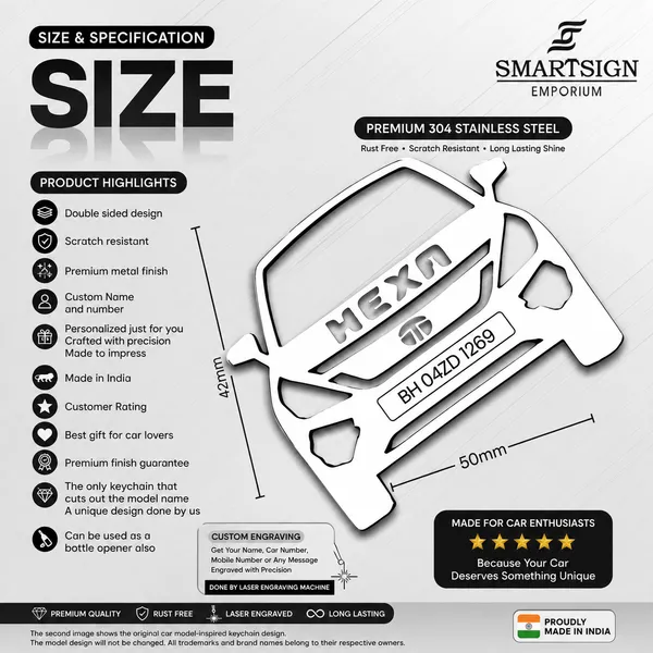 Tata_Hexa_Model_Car_Keychain