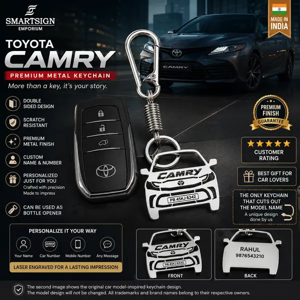 Toyota_Camry_2025_Model_Car_Key_Chain