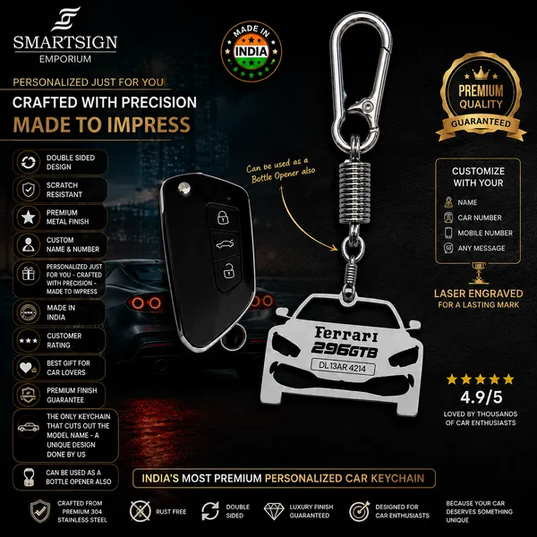 Ferrari_296_Gtb_Model_Car_Key_Chain
